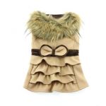 Frill back Camel coat